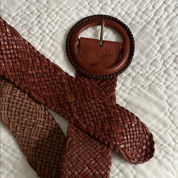 Ralph Lauren braided leather belt - Picture 1 of 6